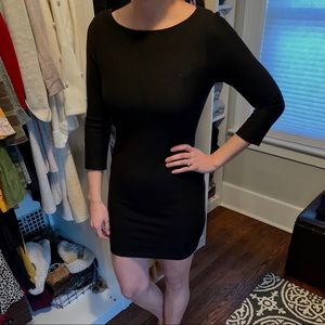 TOPSHOP Black Bodycon Dress